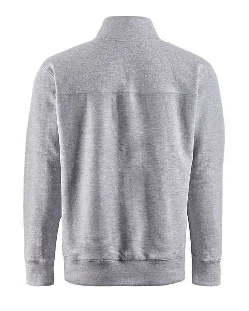 J. America 8708 Ripple Fleece Snap Sweatshirt - Oxford