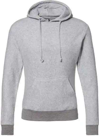 J. America 8709 Flip Side Fleece Hooded Pullover - Grey Heather