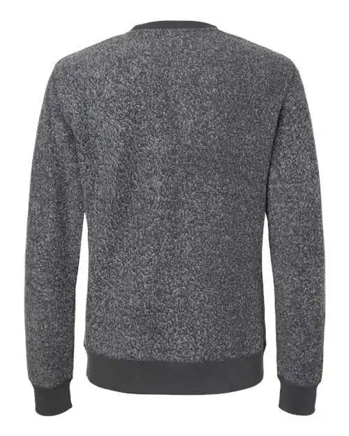 J. America 8712 Aspen Fleece Crewneck Sweatshirt - Charcoal Speck
