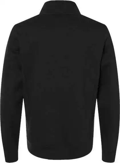 J. America 8717 Heavyweight Fleece Quarter Zip Sweatshirt Black