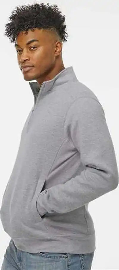 J. America 8717 Heavyweight Fleece Quarter-zip Sweatshirt - Oxford