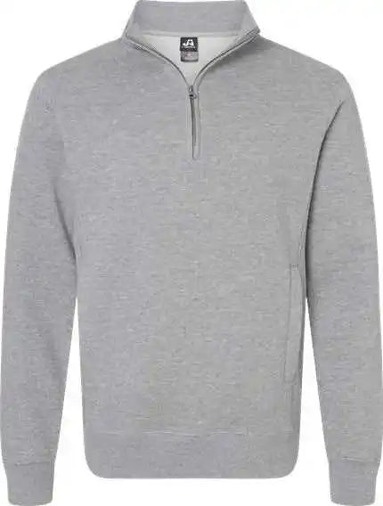 J. America 8717 Heavyweight Fleece Quarter-zip Sweatshirt - Oxford