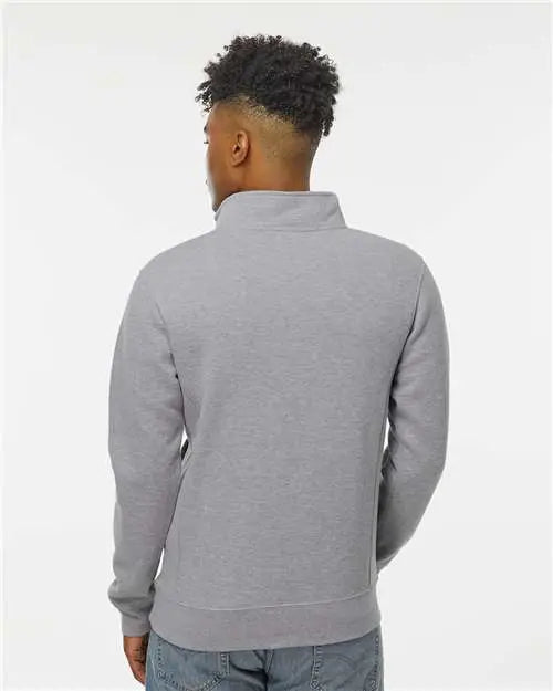 J. America 8717 Heavyweight Fleece Quarter-zip Sweatshirt - Oxford