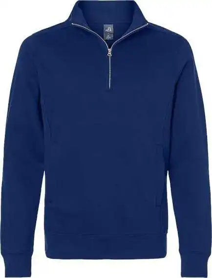 J. America 8717 Heavyweight Fleece Quarter-zip Sweatshirt - True Navy