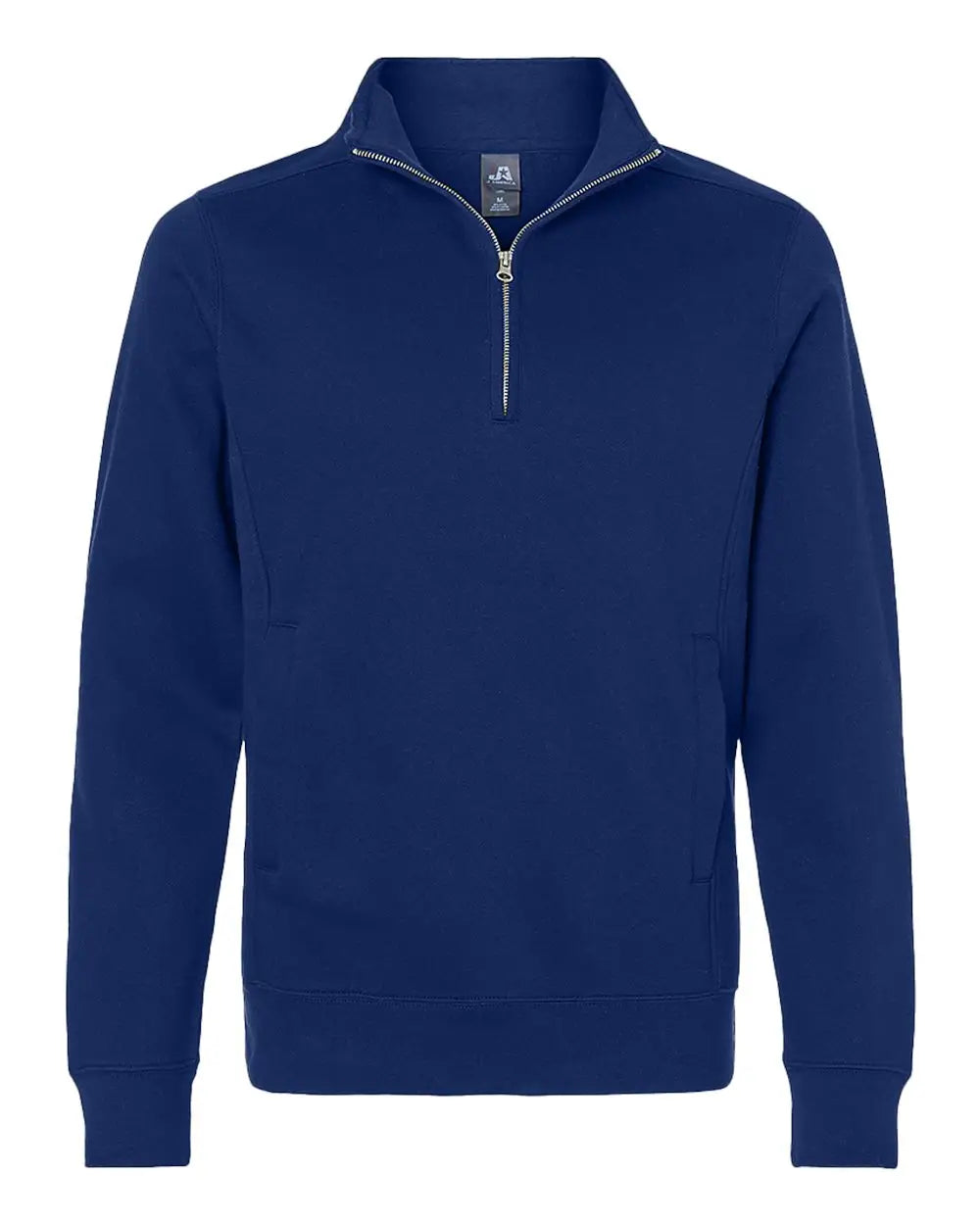J. America 8717 Heavyweight Fleece Quarter-zip Sweatshirt - True Navy - s