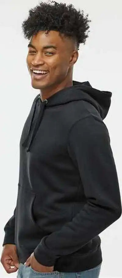 J. America 8720 Btb Fleece Hooded Sweatshirt - Black