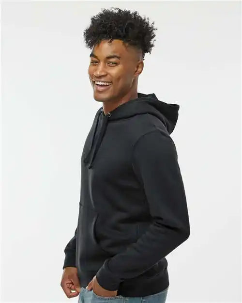 J. America 8720 Btb Fleece Hooded Sweatshirt - Black