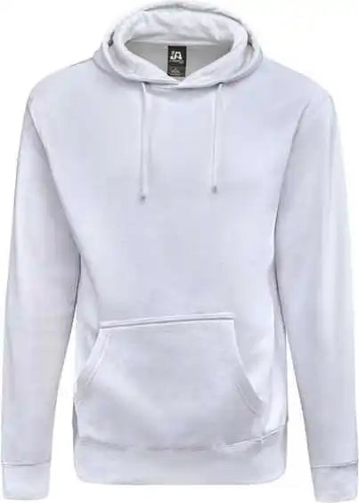 J. America 8720 Btb Fleece Hooded Sweatshirt - White