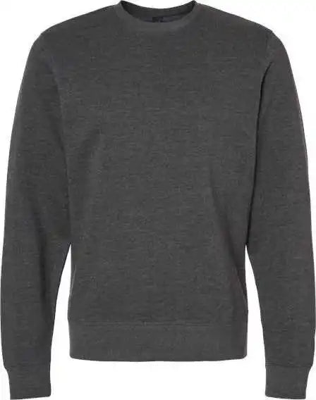 J. America 8721 Btb Fleece Crewneck Sweatshirt - Charcoal Heather