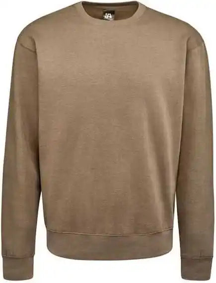 J. America 8721 Btb Fleece Crewneck Sweatshirt - Desert