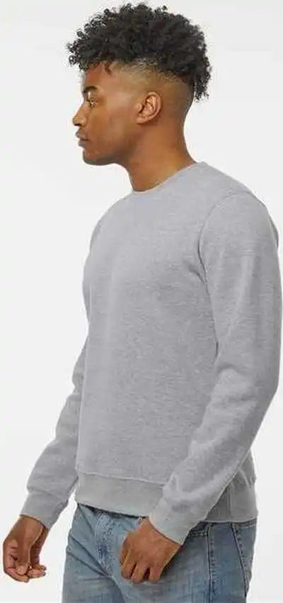 J. America 8721 Btb Fleece Crewneck Sweatshirt Oxford