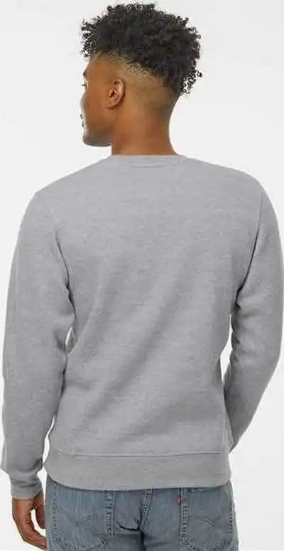 J. America 8721 Btb Fleece Crewneck Sweatshirt Oxford