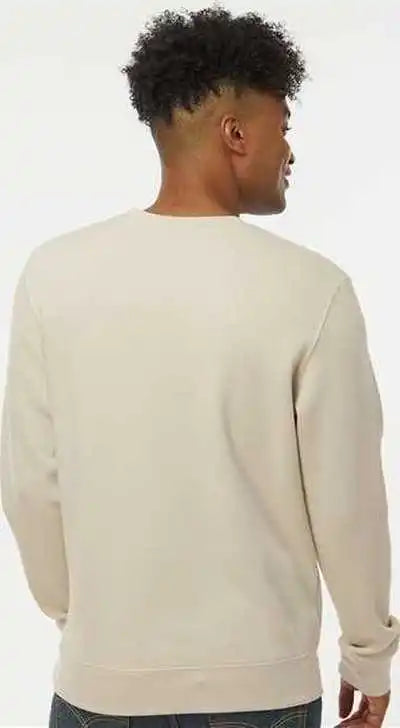 J. America 8721 Btb Fleece Crewneck Sweatshirt Oyster