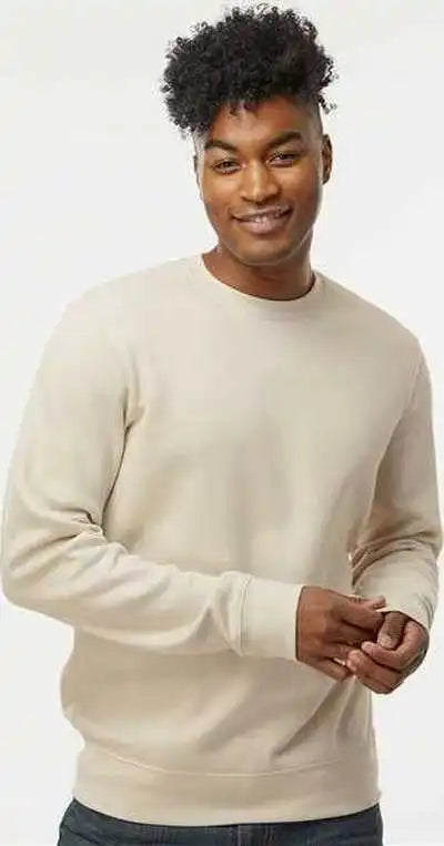 J. America 8721 Btb Fleece Crewneck Sweatshirt Oyster