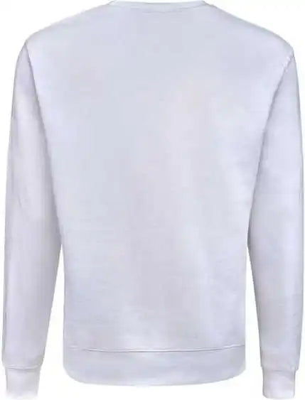 J. America 8721 Btb Fleece Crewneck Sweatshirt - White