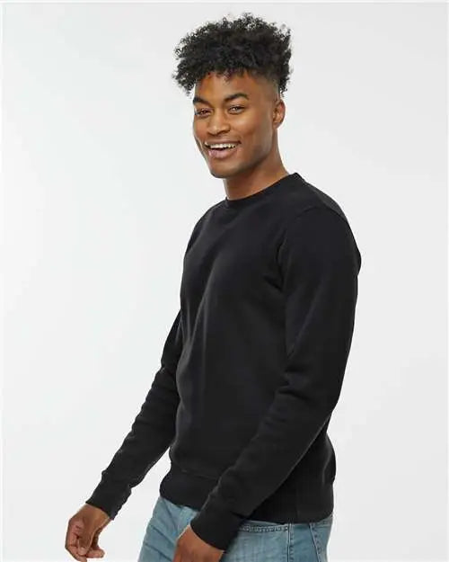 J. America 8721a Btb Fleece Crewneck Sweatshirt - 8721 - Black
