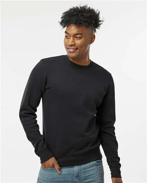 J. America 8721a Btb Fleece Crewneck Sweatshirt - 8721 - Black
