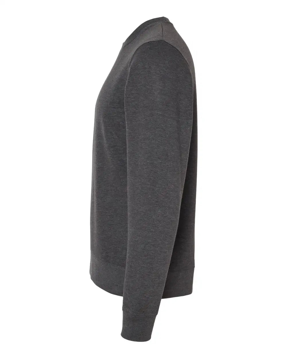 J. America 8721a Btb Fleece Crewneck Sweatshirt - 8721 - Charcoal Heather