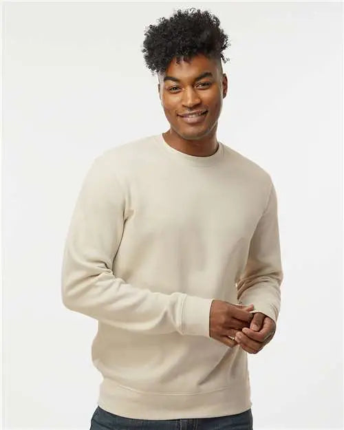 J. America 8721a Btb Fleece Crewneck Sweatshirt - 8721 - Oyster