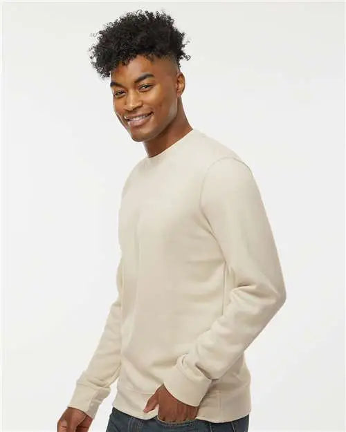 J. America 8721a Btb Fleece Crewneck Sweatshirt - 8721 - Oyster