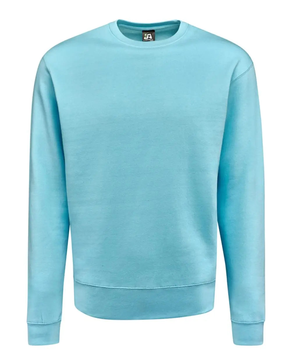 J. America 8721a Btb Fleece Crewneck Sweatshirt - 8721 - Sky - Adult s