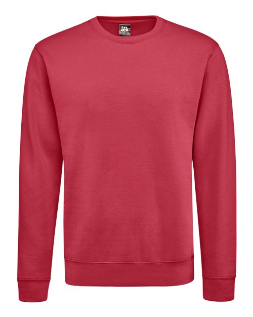 J. America 8721a Btb Fleece Crewneck Sweatshirt - Cardinal