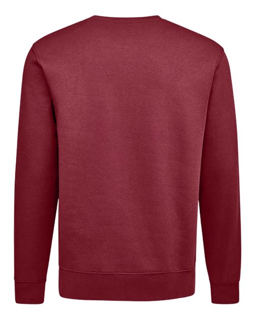 J. America 8721a Btb Fleece Crewneck Sweatshirt - Maroon