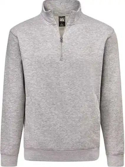 J. America 8722 Btb Fleece Quarter-zip Sweatshirt - Oxford