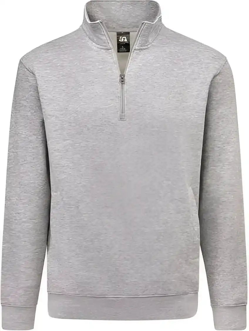 J. America 8722 Btb Fleece Quarter Zip Sweatshirt Oxford
