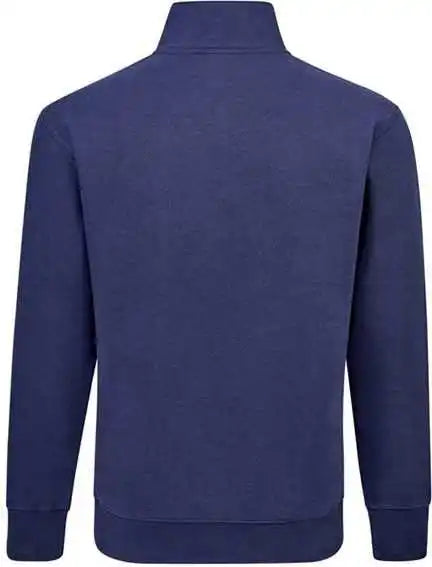 J. America 8722 Btb Fleece Quarter-zip Sweatshirt - True Navy