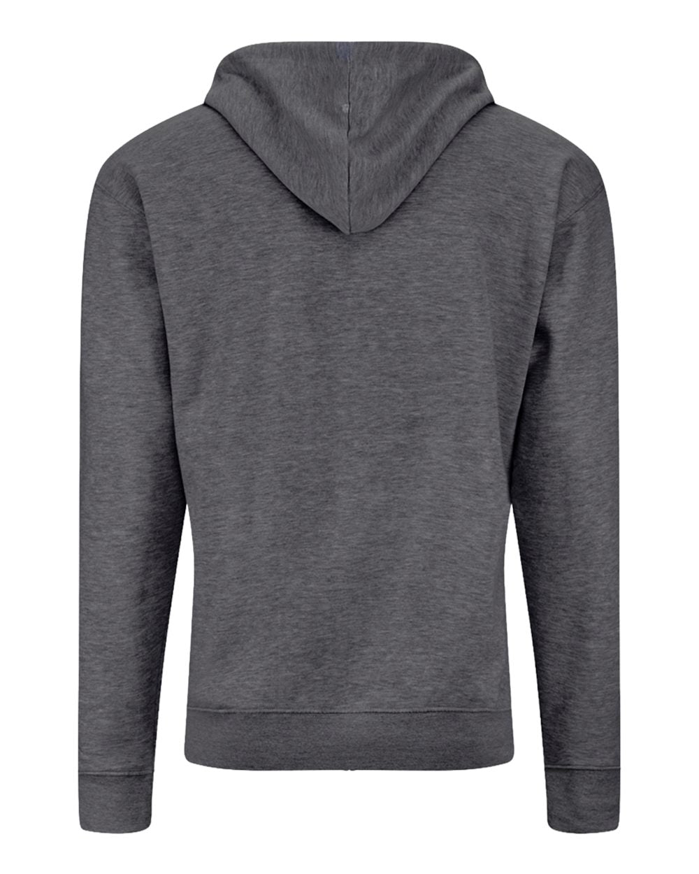 J. America 8723j Unisex Btb Fleece Hooded Full-zip Sweatshirt - 8723 - Charcoal Heather