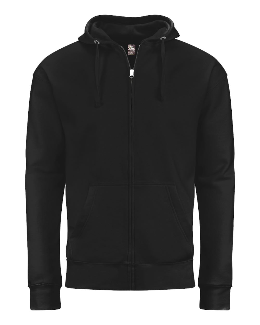 J. America 8723j Unisex Btb Fleece Hooded Full-zip Sweatshirt - 8723 - Black