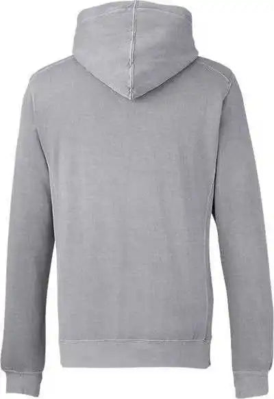 J. America 8730 Pigment-dyed Fleece Hooded Sweatshirt - Cloud