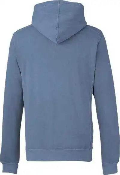 J. America 8730 Pigment-dyed Fleece Hooded Sweatshirt - Denim