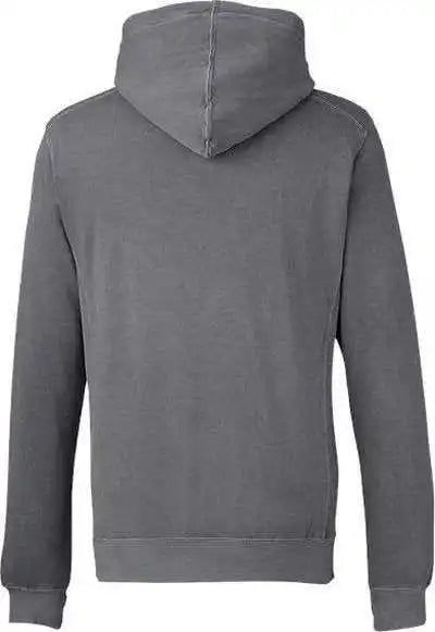 J. America 8730 Pigment-dyed Fleece Hooded Sweatshirt - Lead