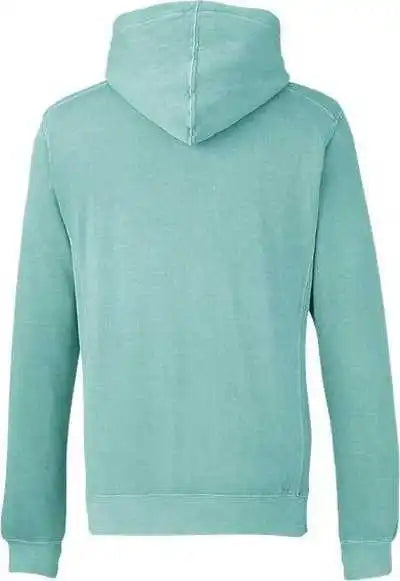 J. America 8730 Pigment-dyed Fleece Hooded Sweatshirt - Marine