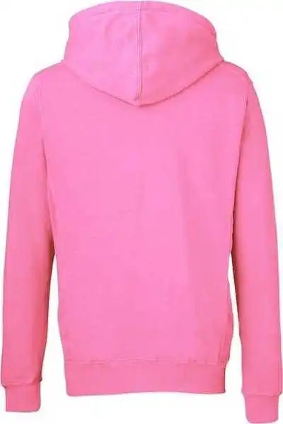 J. America 8730 Pigment-dyed Fleece Hooded Sweatshirt - Paradise Pink
