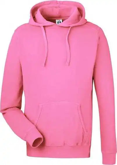 J. America 8730 Pigment-dyed Fleece Hooded Sweatshirt - Paradise Pink