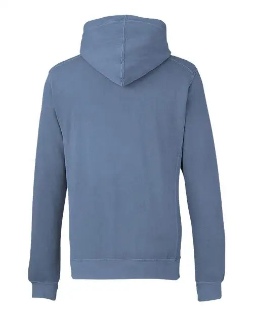 J. America 8730a Pigment-dyed Fleece Hooded Sweatshirt - 8730 - Denim