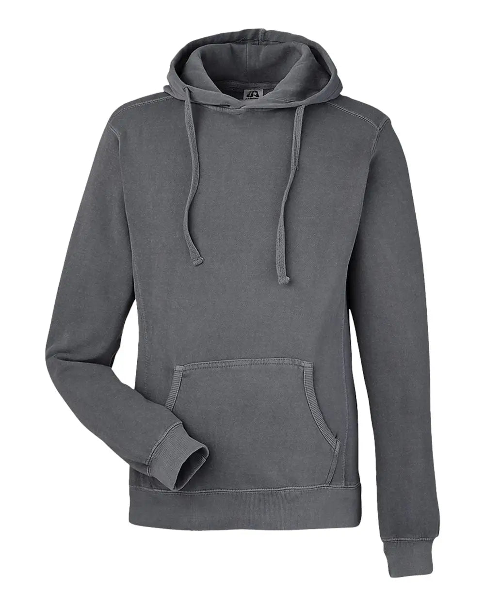 J. America 8730a Pigment-dyed Fleece Hooded Sweatshirt - 8730 - Lead