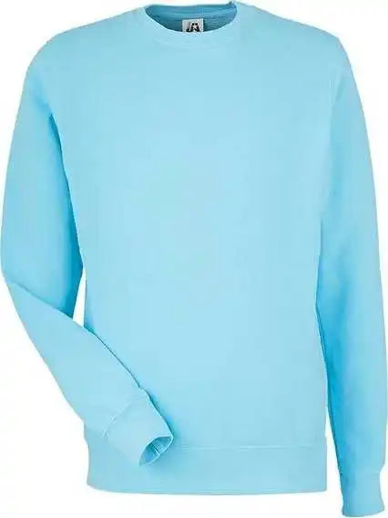 J. America 8731 Pigment Dyed Fleece Crewneck Sweatshirt Capri