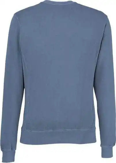 J. America 8731 Pigment-dyed Fleece Crewneck Sweatshirt - Denim