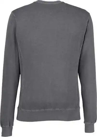 J. America 8731 Pigment-dyed Fleece Crewneck Sweatshirt - Lead