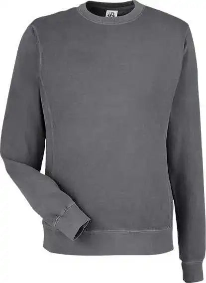 J. America 8731 Pigment-dyed Fleece Crewneck Sweatshirt - Lead