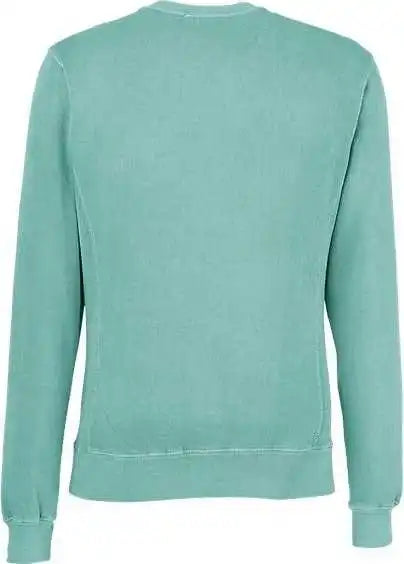 J. America 8731 Pigment-dyed Fleece Crewneck Sweatshirt - Marine