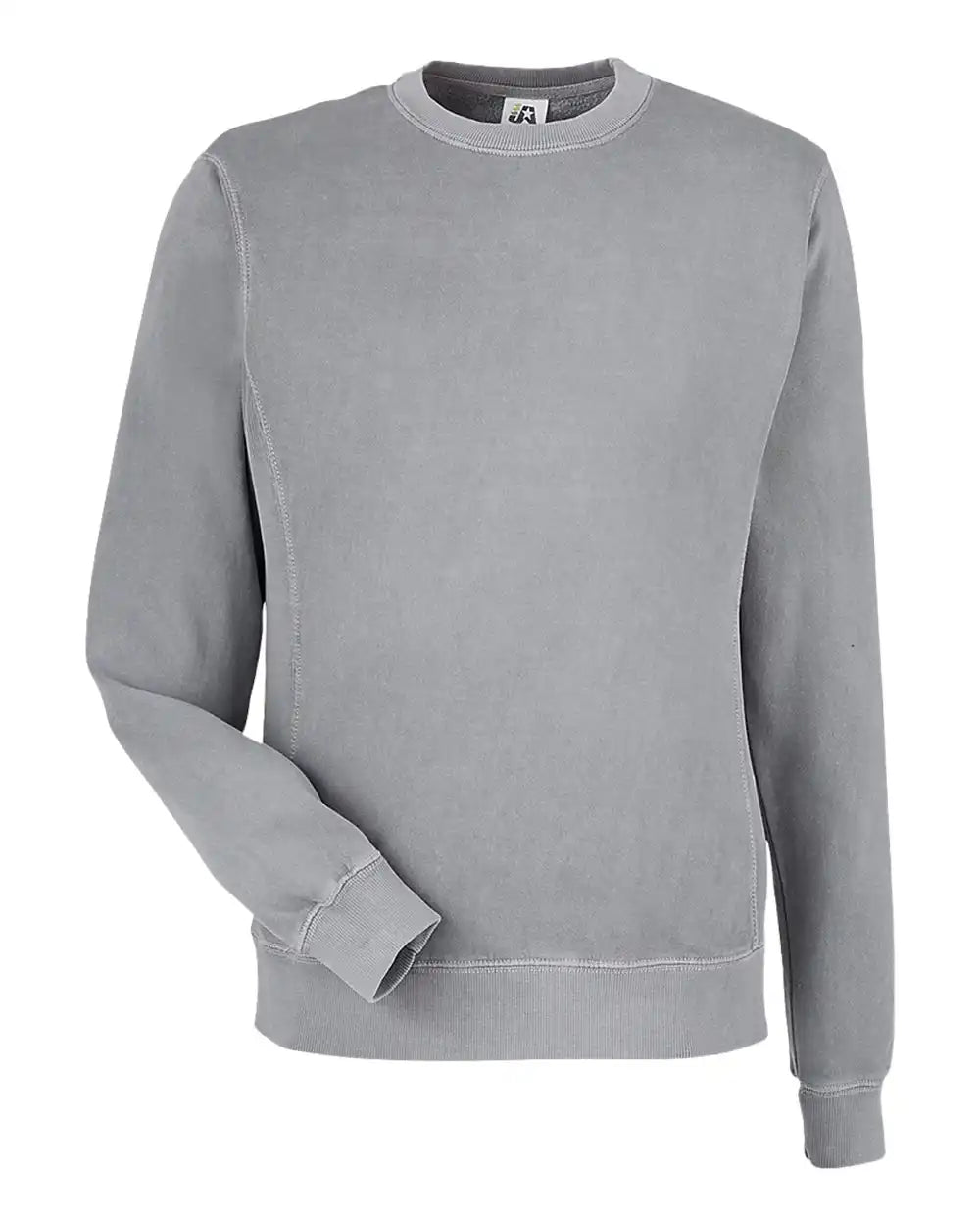 J. America 8731a Pigment-dyed Fleece Crewneck Sweatshirt - 8731 - Cloud - s