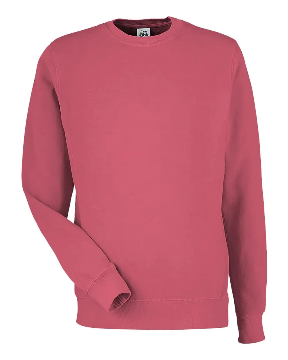 J. America 8731a Pigment-dyed Fleece Crewneck Sweatshirt - 8731 - Garnet - Adult s