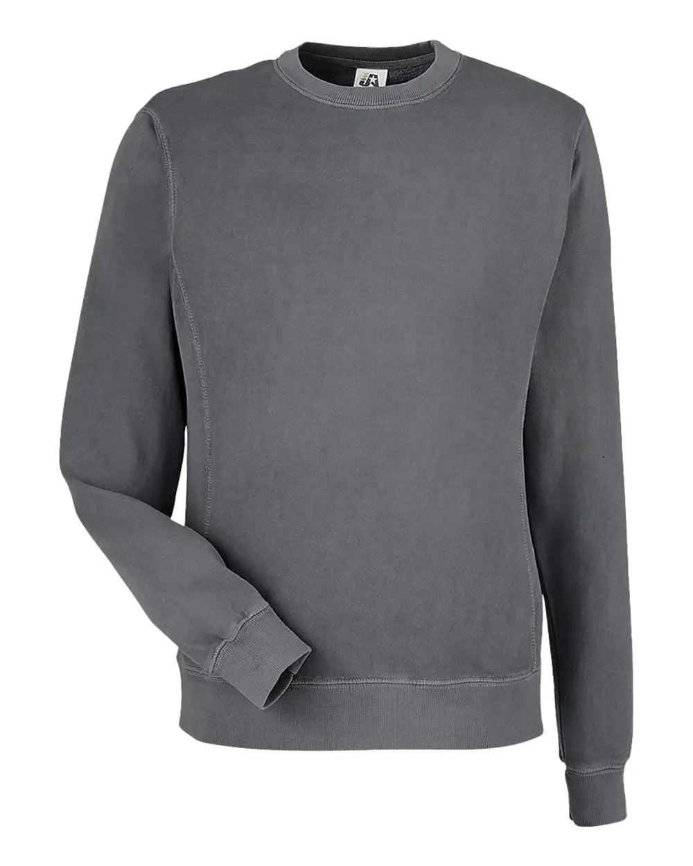 J. America 8731a Pigment-dyed Fleece Crewneck Sweatshirt - 8731 - Lead - Adult s