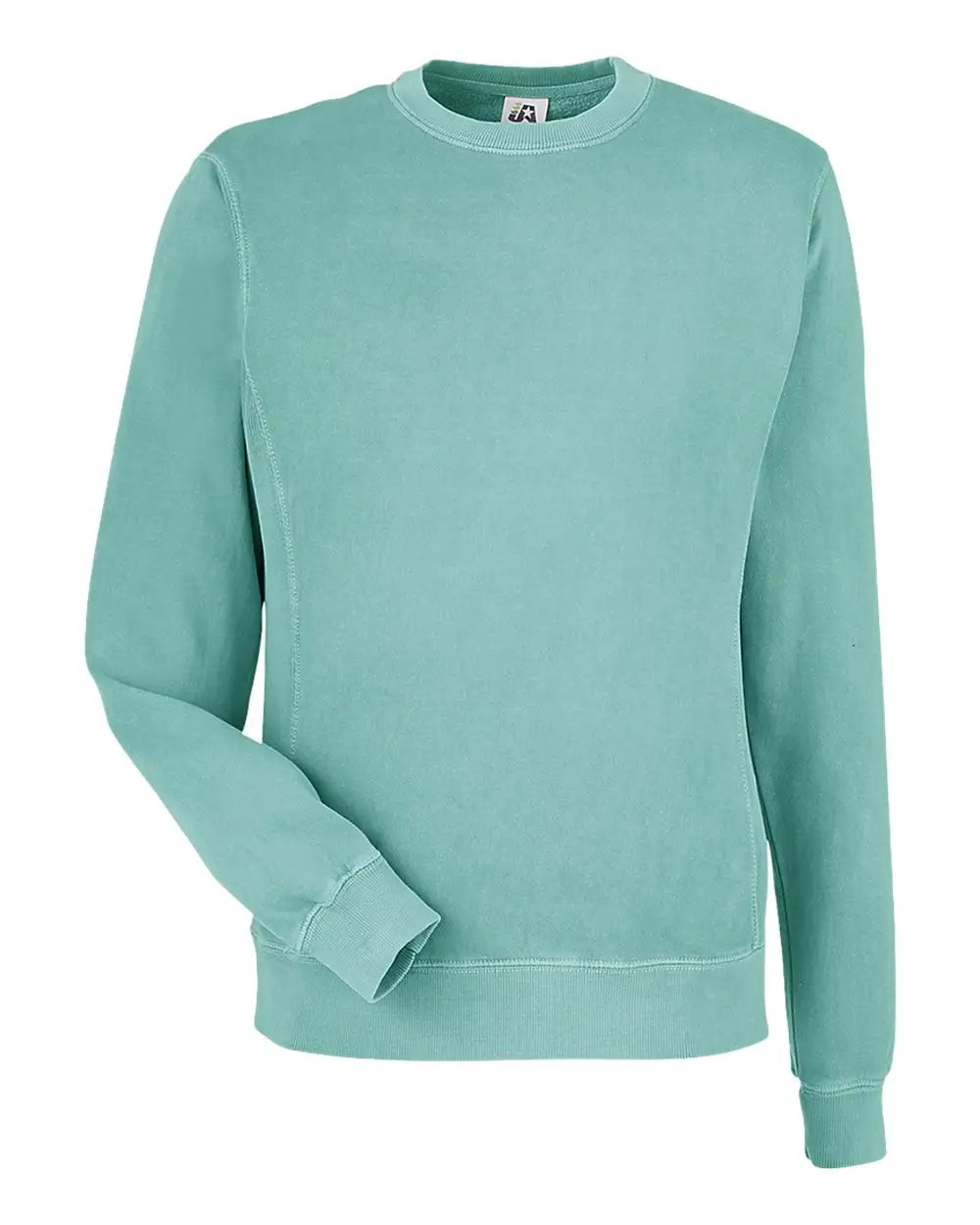 J. America 8731a Pigment-dyed Fleece Crewneck Sweatshirt - 8731 - Marine - Adult s