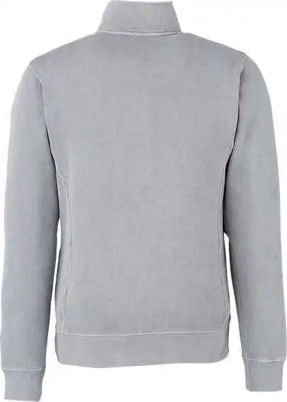 J. America 8732 Pigment-dyed Fleece Quarter-zip Pullover - Cloud
